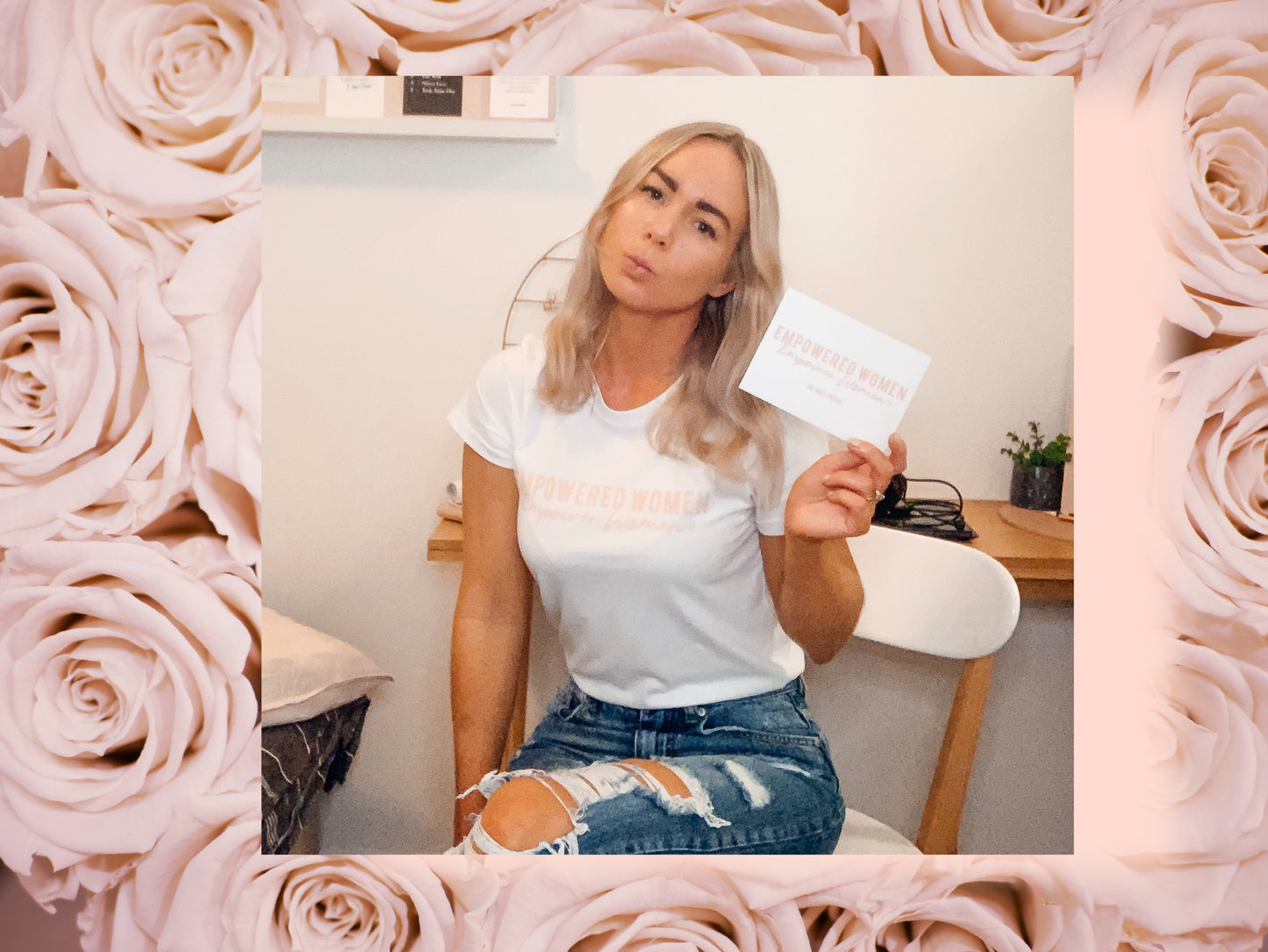 Empowered Inspo Card - Blush (downloadable)